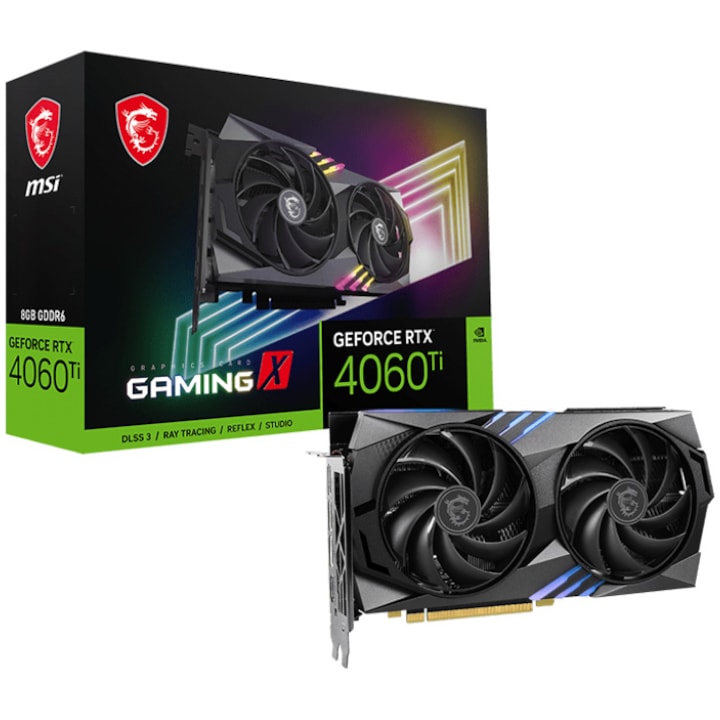 Видео карта MSI GEFORCE RTX 4060 TI GAMING X, 8GB GDDR6, 128-bit